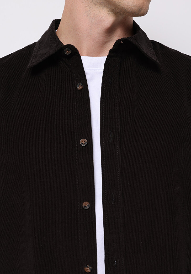 Показати інформацію про Сорочка З Довгим Рукавом Чоловіча Коричнева  Cl1077641