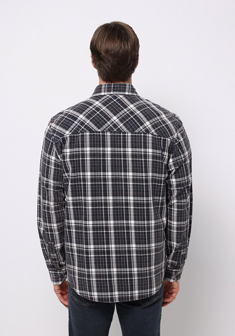 Показати інформацію про Сорочка З Довгим Рукавом Чоловіча Синя  Cl1076524