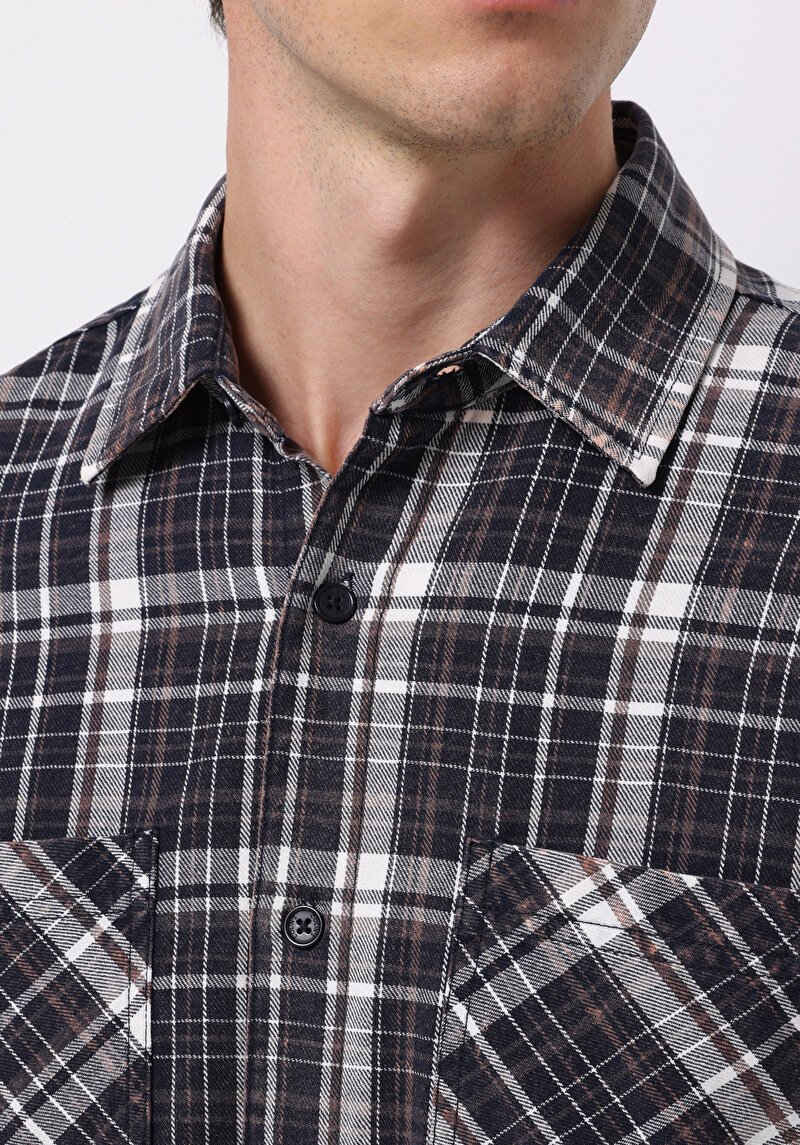 Показати інформацію про Сорочка З Довгим Рукавом Чоловіча Синя  Cl1076524