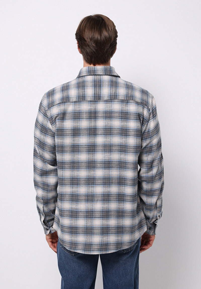 Зображення Сорочка З Довгим Рукавом Чоловіча Блакитна Cl1076720