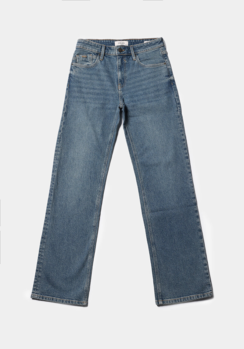 Зображення Джинси Жіночі Блакитні Прямого Крою Cl1077128