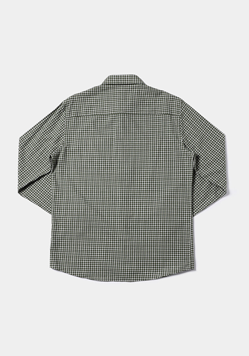 Показати інформацію про Сорочка З Довгим Рукавом Чоловіча Зелена  Cl1065591