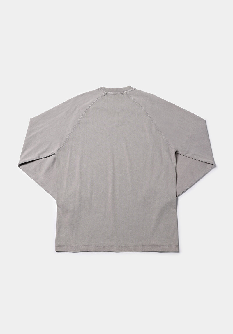 Показати інформацію про Футболка З Довгим Рукавом Чоловіча Сіра  Cl1076339