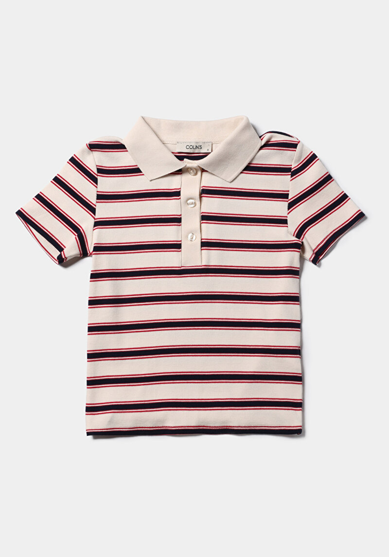 Показати інформацію про Поло З Коротким Рукавом Жіноче Бежеве  Cl1075503