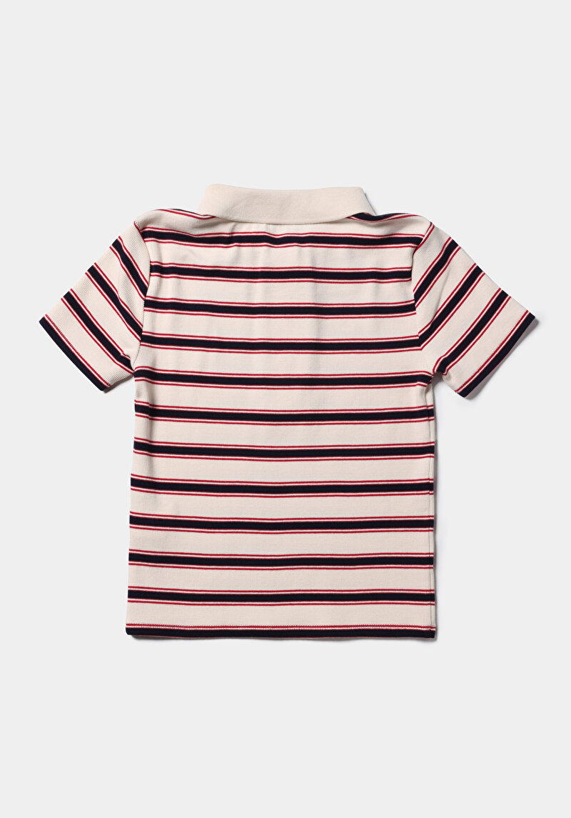 Показати інформацію про Поло З Коротким Рукавом Жіноче Бежеве  Cl1075503