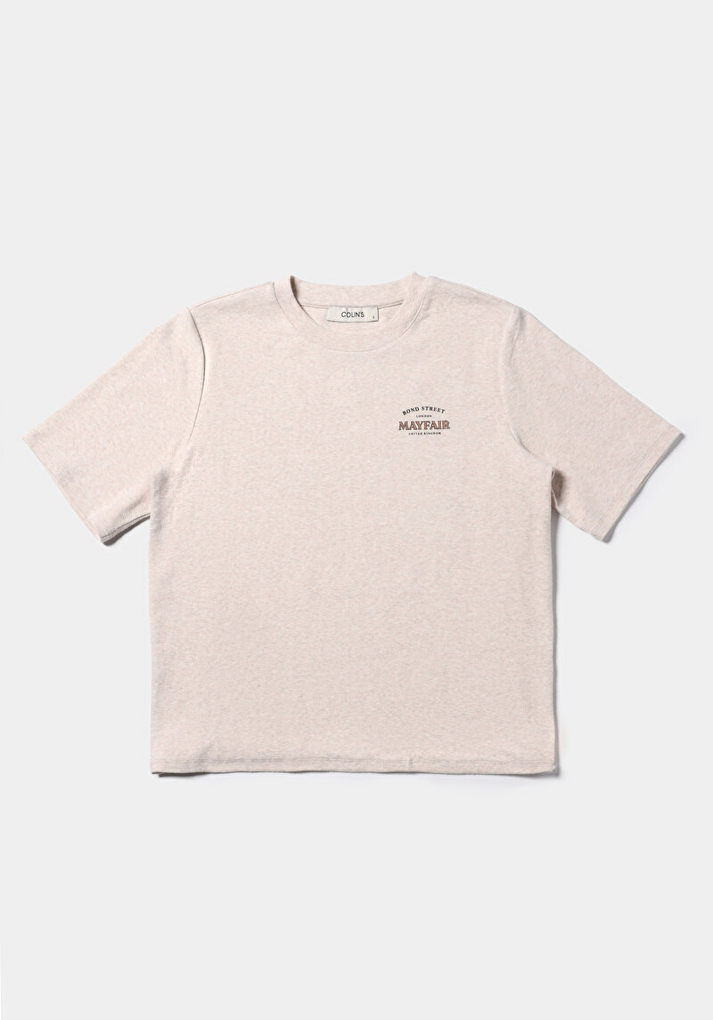 Показати інформацію про Футболка З Коротким Рукавом Жіноча Сіра  Cl1076360