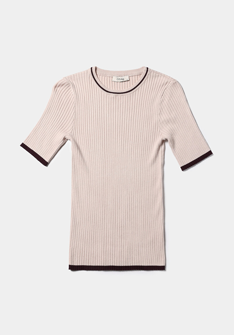 Показати інформацію про Светр Із Коротким Рукавом Жіночий Бежевий  Cl1075528