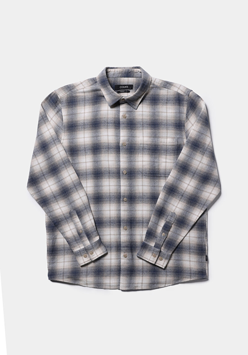 Показати інформацію про Сорочка З Довгим Рукавом Чоловіча Блакитна  Cl1077505