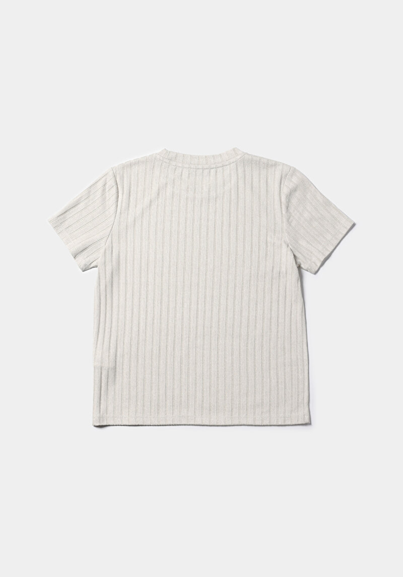 Показати інформацію про Светр Із Коротким Рукавом Жіночий Бежевий  Cl1075546