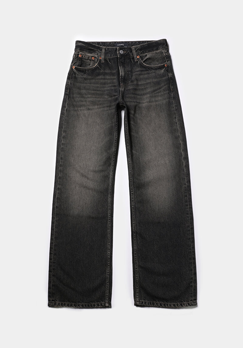 Зображення Джинси Жіночі Чорні Прямого Крою Cl1077543