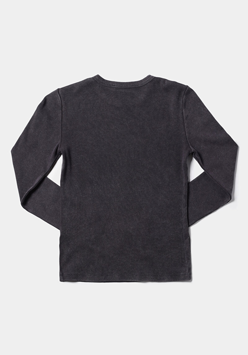 Показати інформацію про Футболка З Довгим Рукавом Жіноча Сіра  Cl1075613