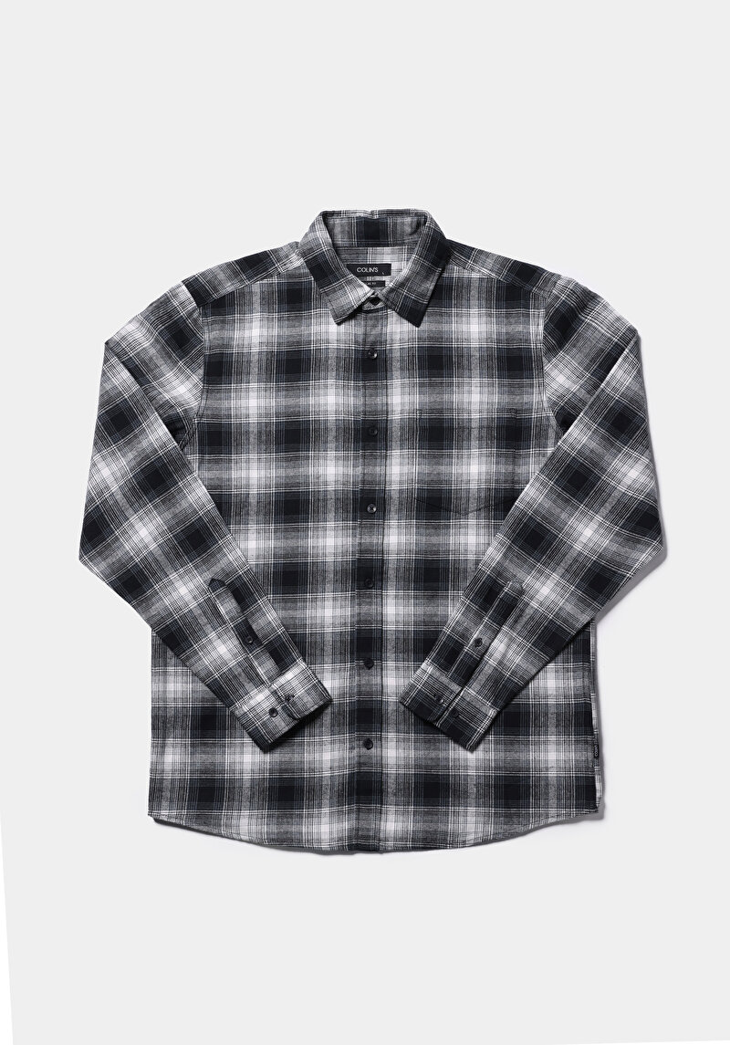 Показати інформацію про Сорочка З Довгим Рукавом Чоловіча Синя  Cl1077584