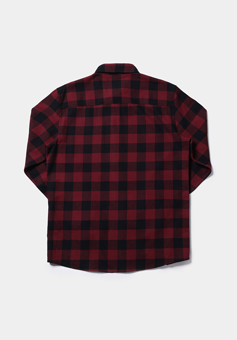 Показати інформацію про Сорочка З Довгим Рукавом Чоловіча Бордова  Cl1077585