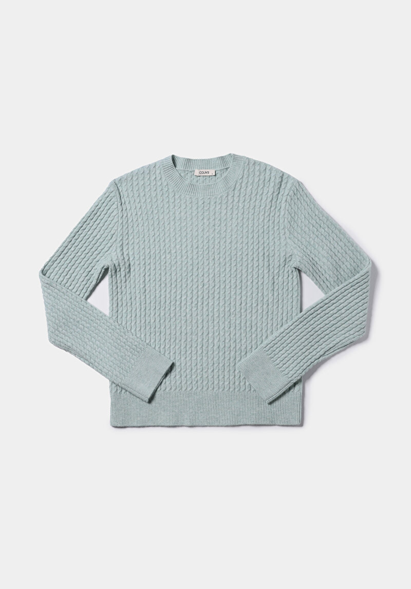 Показати інформацію про Светр Жіночий Зелений  Cl1076610