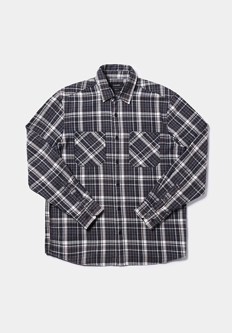 Показати інформацію про Сорочка З Довгим Рукавом Чоловіча Синя  Cl1076524