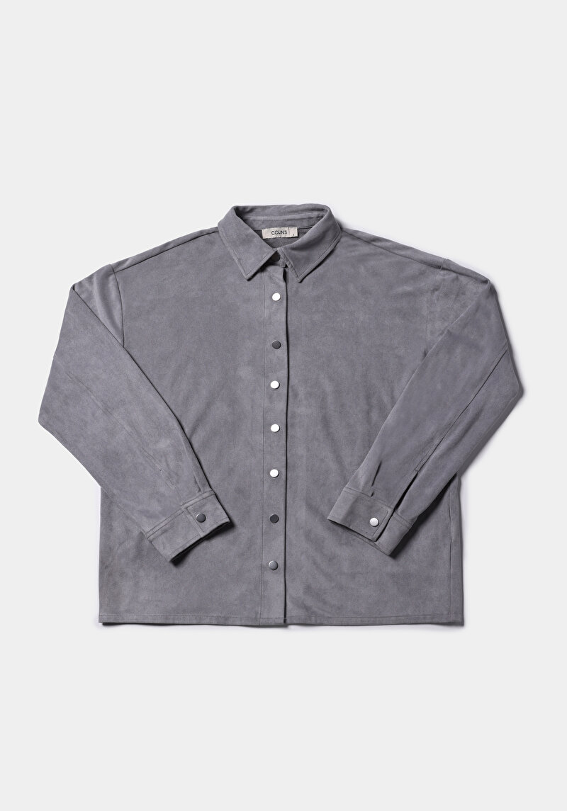 Показати інформацію про Сорочки З Довгим Рукавом Жіноча Сіра  Cl1075720