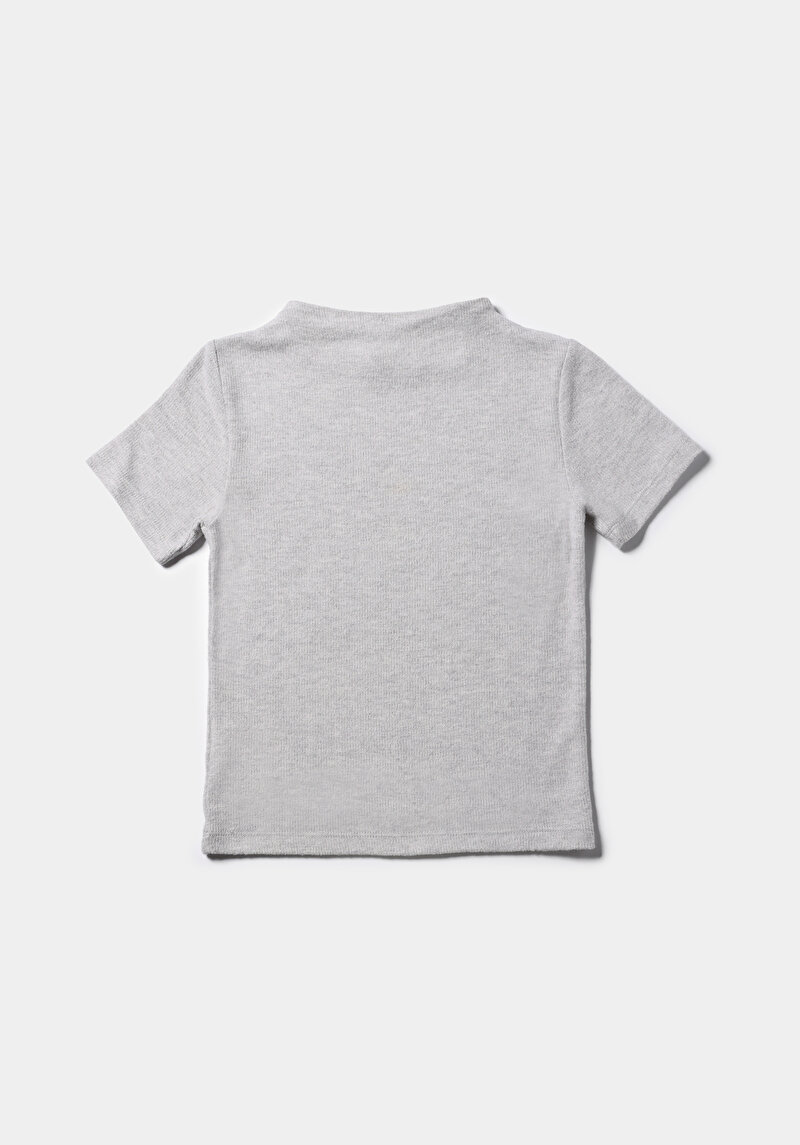 Показати інформацію про Светр Із Коротким Рукавом Жіночий Сірий  Cl1077100