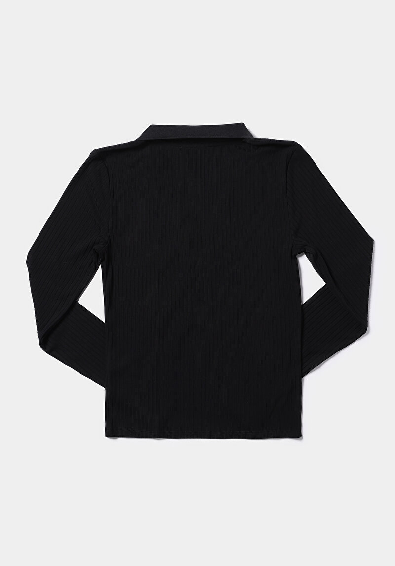 Показати інформацію про Блуза З Довгим Рукавом Жіноча Чорна  Cl1075898