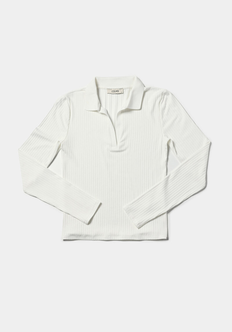 Показати інформацію про Блуза З Довгим Рукавом Жіноча Біла  Cl1075898