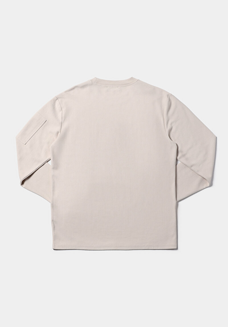 Показати інформацію про Футболка З Довгим Рукавом Чоловіча Бежева  Cl1075344