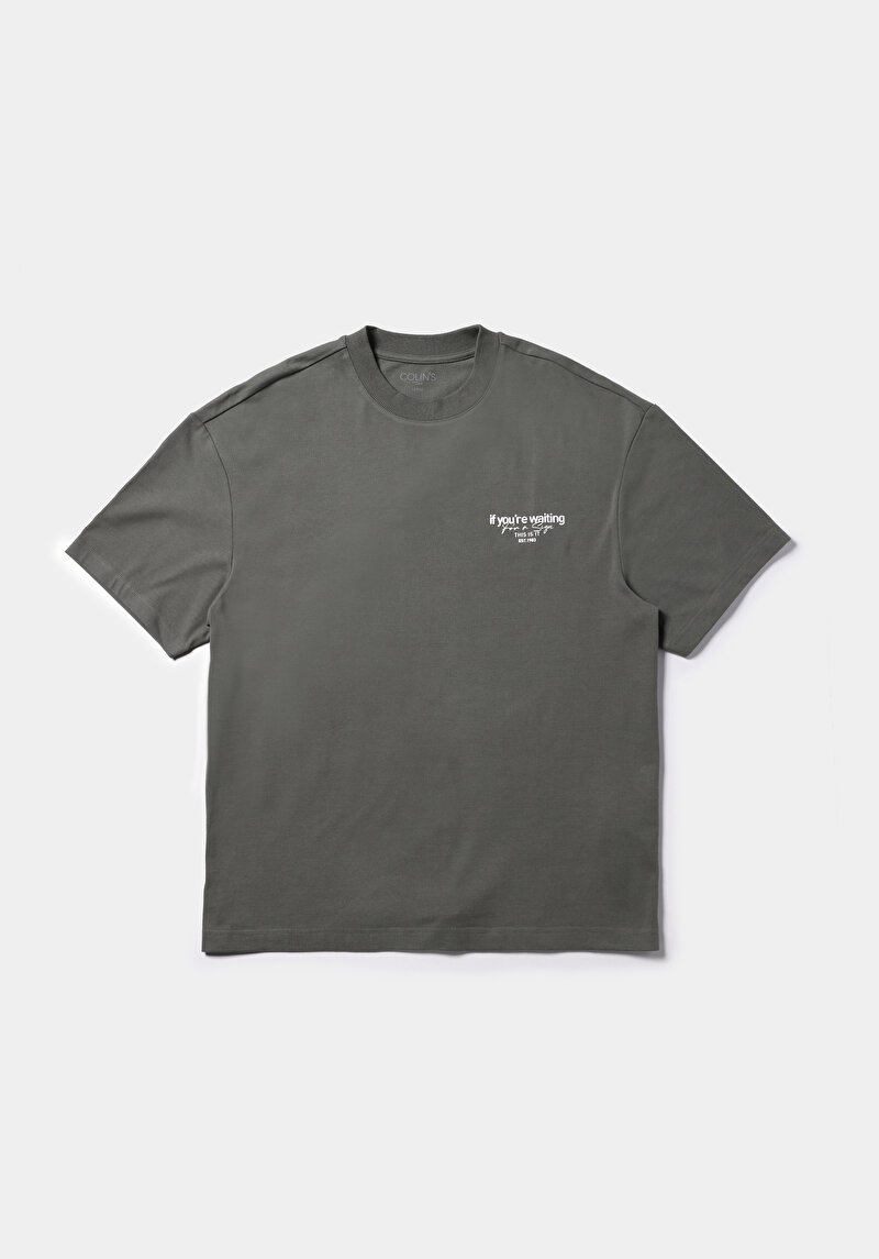 Показати інформацію про Футболка З Коротким Рукавом Чоловіча Зелена  Cl1075385