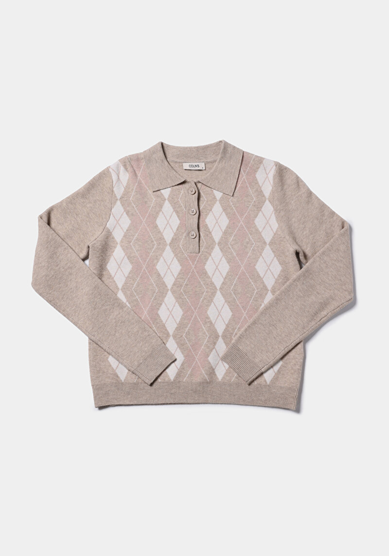 Показати інформацію про Светр Жіночий Бежевий  Cl1077282