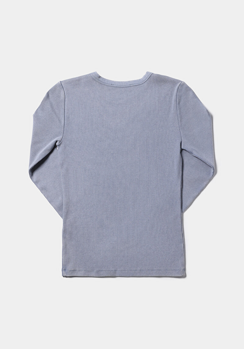 Показати інформацію про Футболка З Довгим Рукавом Жіноча Блакитна  Cl1075613