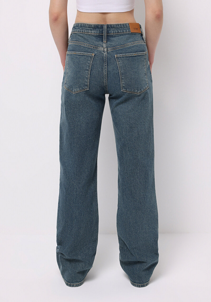 Зображення Джинси Жіночі Блакитні Прямого Крою Cl1077128