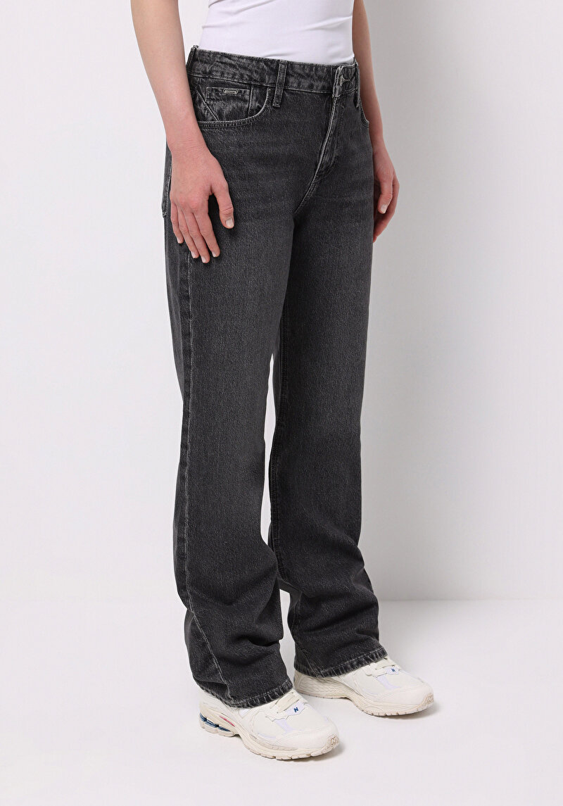 Зображення Джинси Жіночі Сірі Прямого Крою Cl1077129