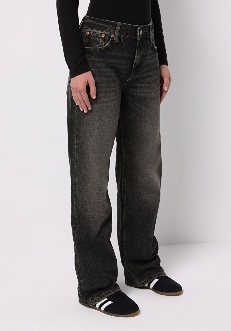 Зображення Джинси Жіночі Чорні Прямого Крою Cl1077543