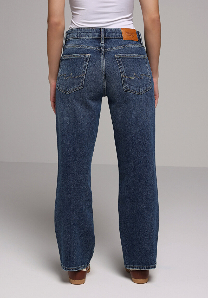 Зображення Джинси Жіночі Блакитні Прямого Крою Cl1078431