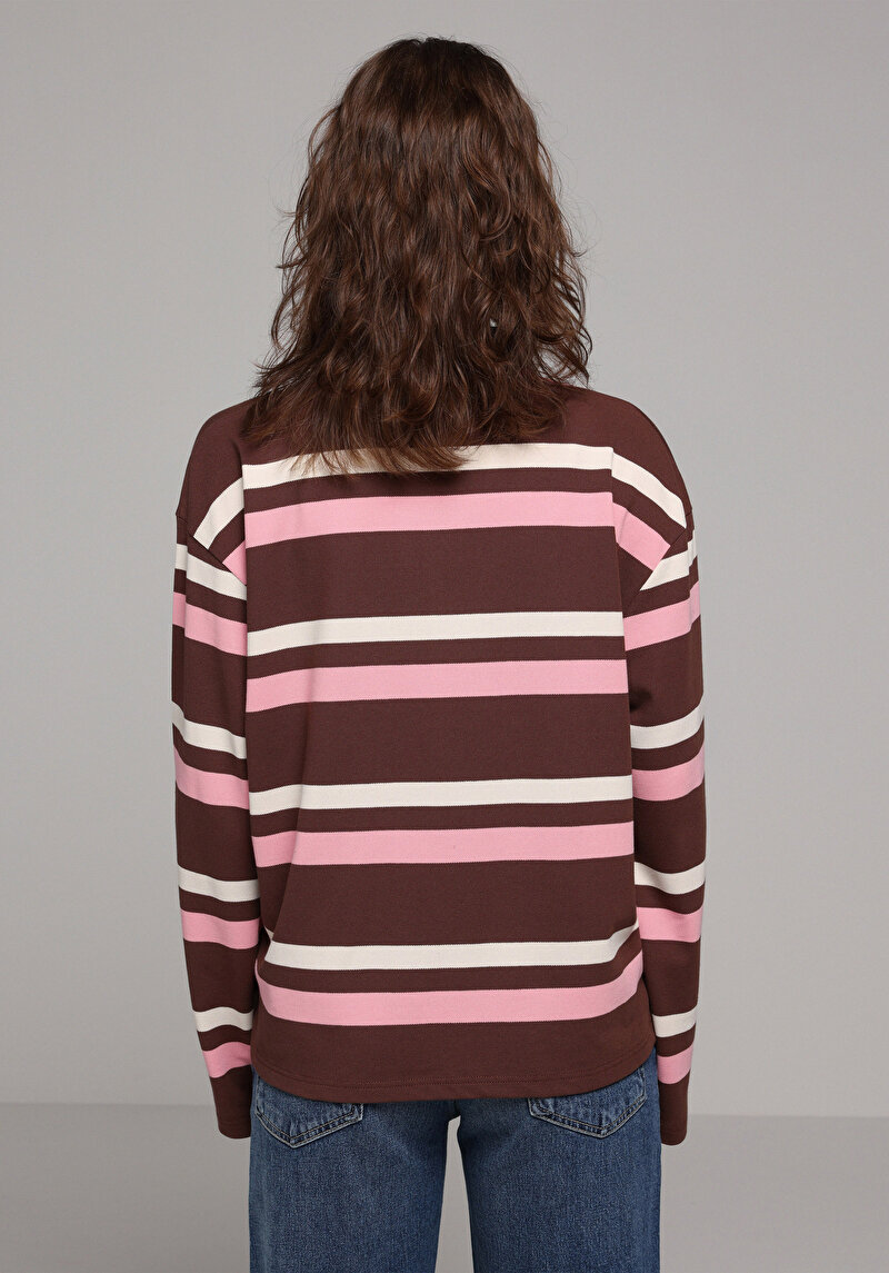 Зображення Теніска Поло З Довгим Рукавом Жіночий Мультіколор