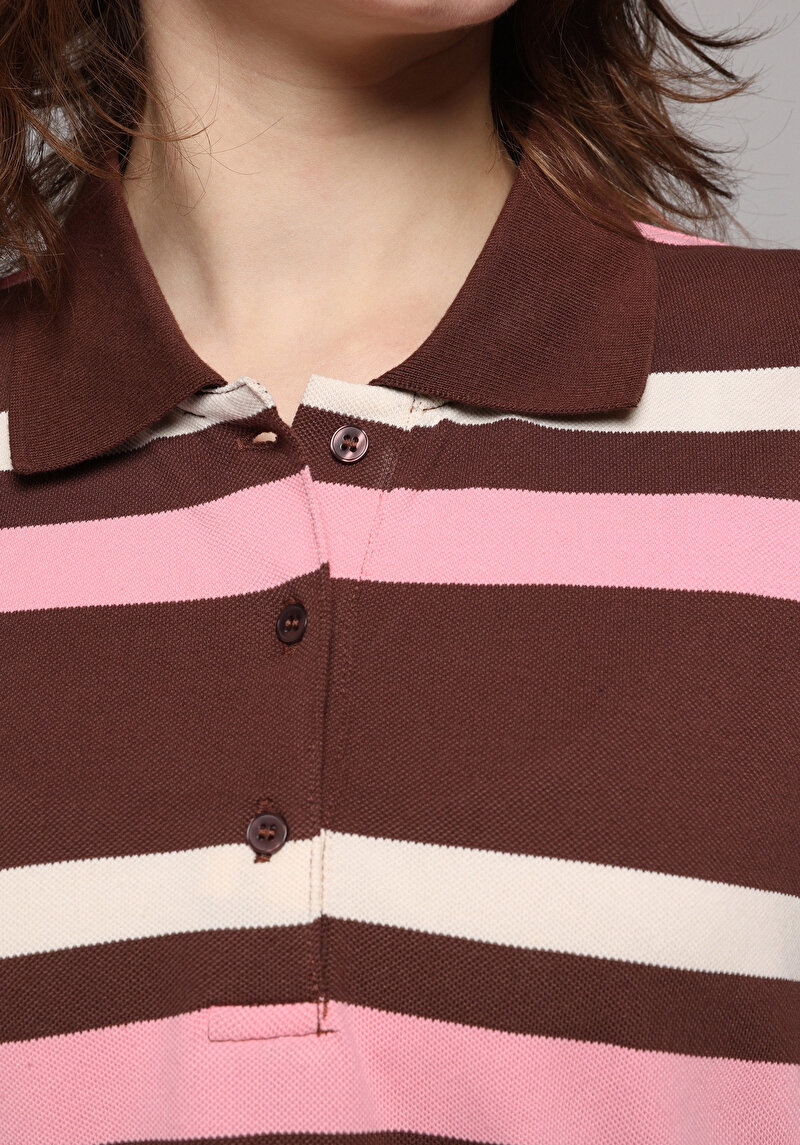 Зображення Теніска Поло З Довгим Рукавом Жіночий Мультіколор