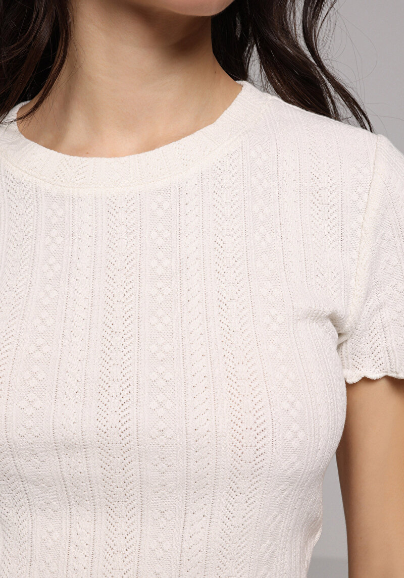 Зображення Светр Із Коротким Рукавом Жіночий Бежевий Cl1077736