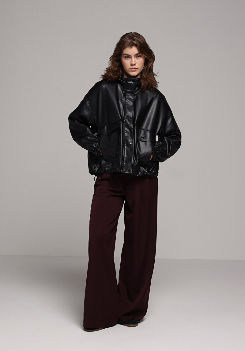 Зображення Куртка З Еко-шкіри Жіноча Чорна Cl1077931