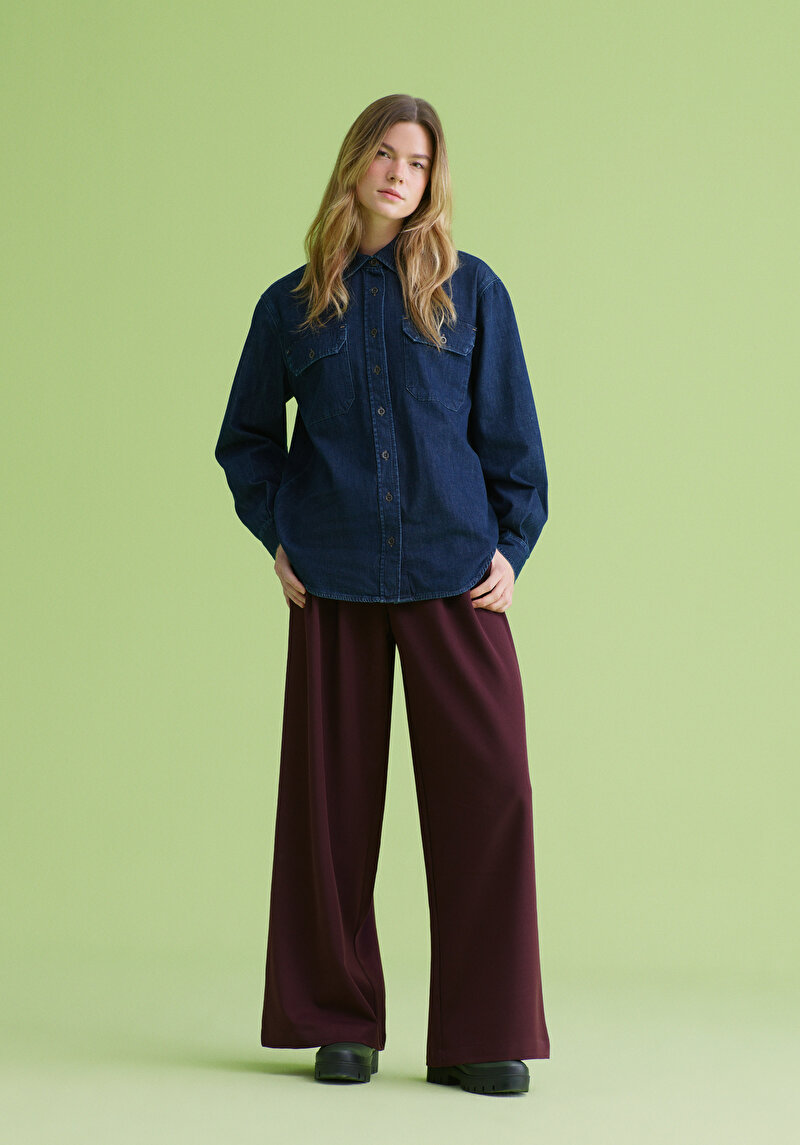 Зображення Брюки Жіночі Бордові Cl1078044