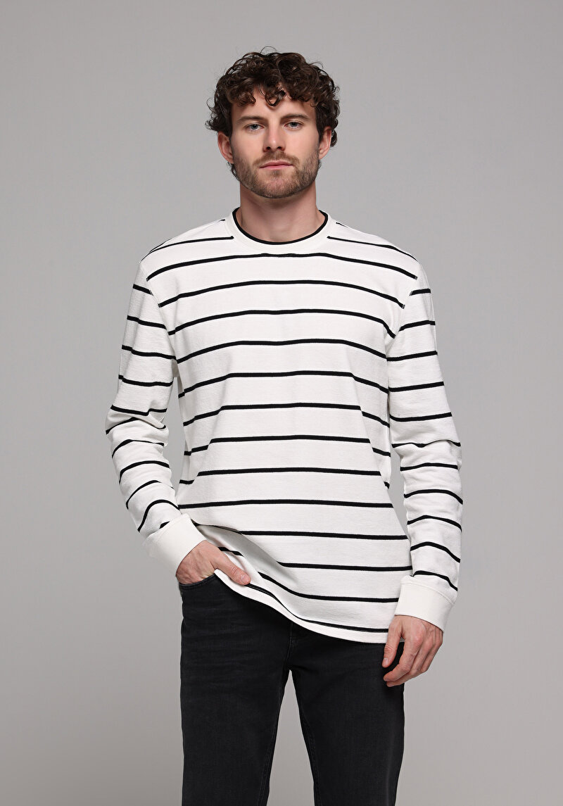 Зображення Футболка З Довгим Рукавом Чоловіча Біла  Cl1077803