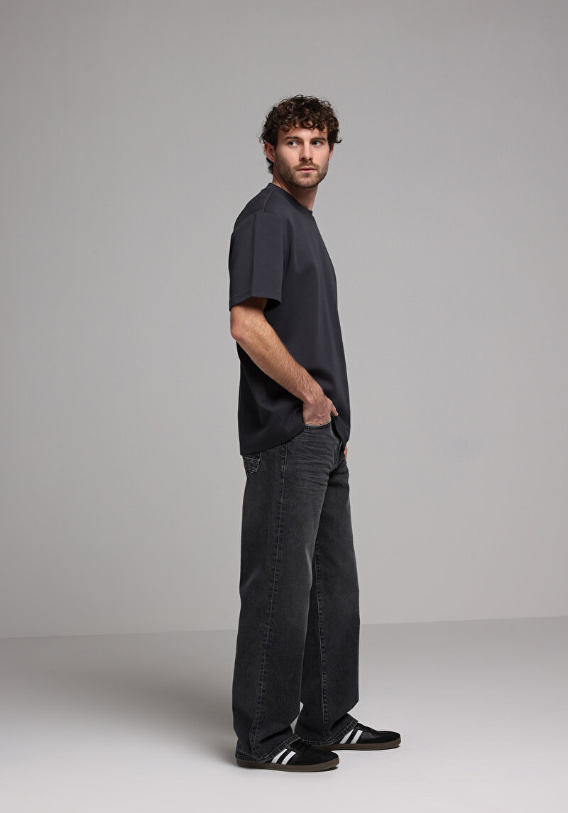 Зображення Джинси Чоловічі Чорні Вільного Крою Cl1078189