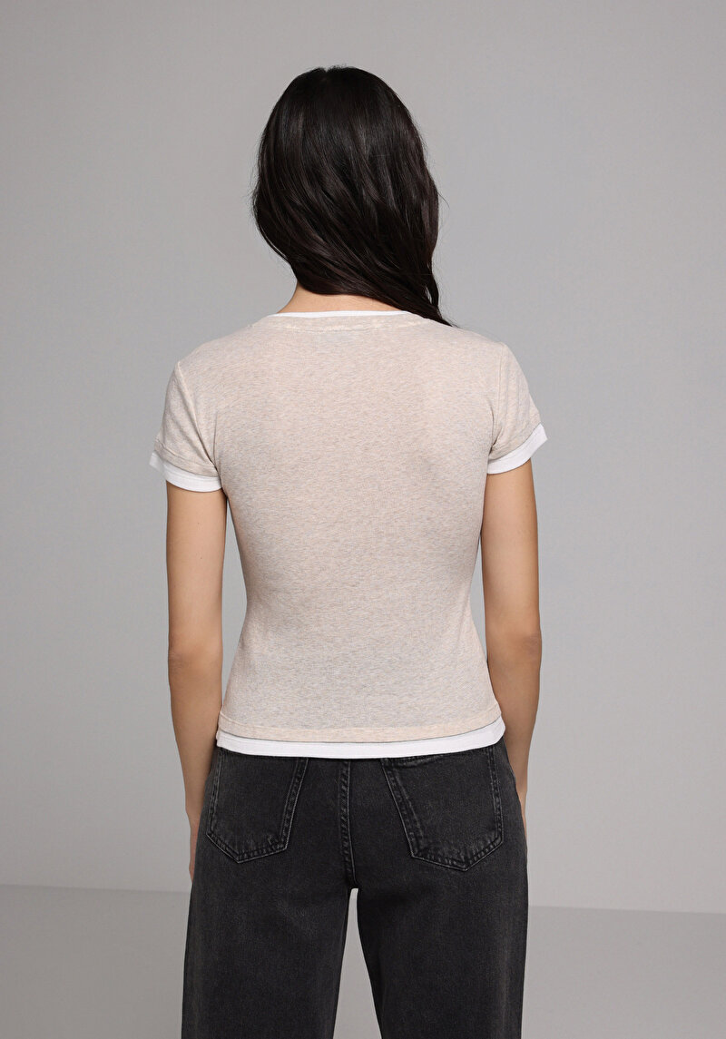 Зображення Светр Із Коротким Рукавом Жіночий Сірий Cl1077970