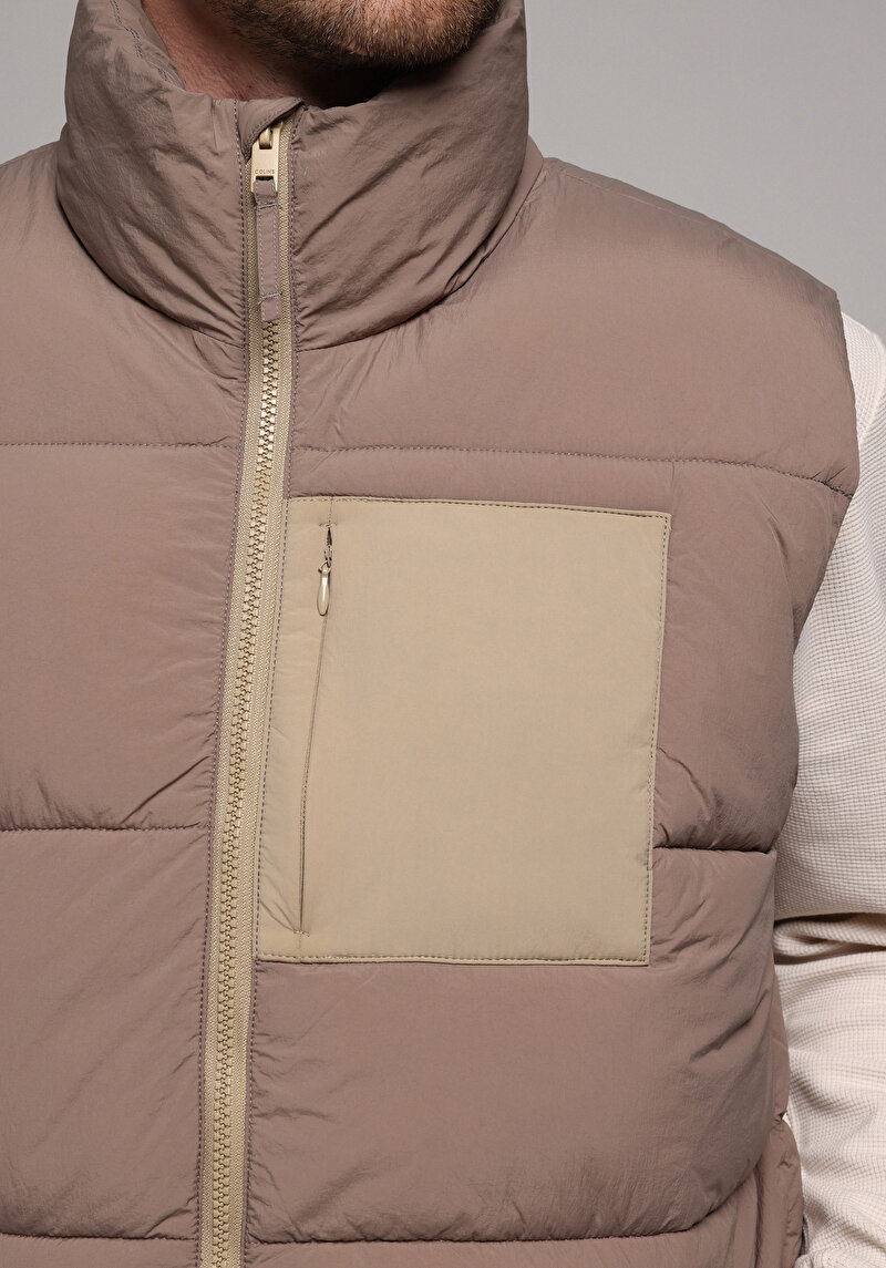 Показати інформацію про Жилет Чоловічий Коричневий  Cl1077730