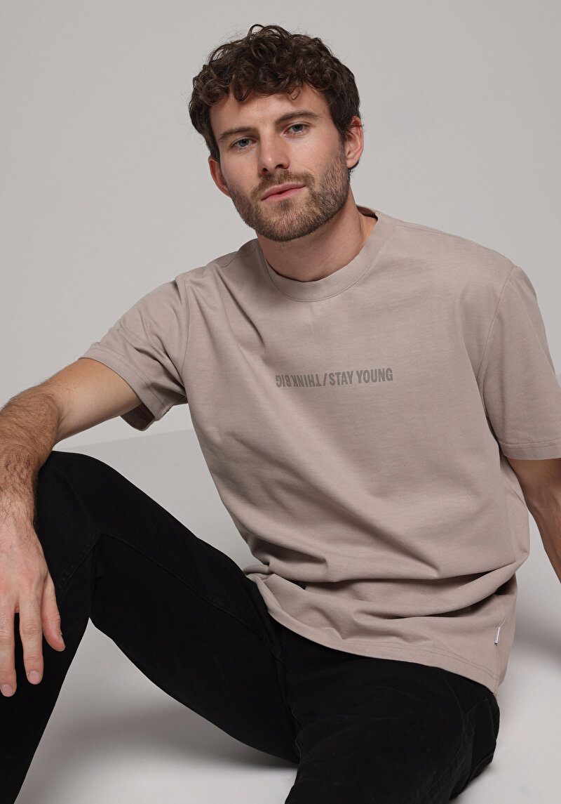 Зображення Футболка З Коротким Рукавом Чоловіча Сіра Cl1078084