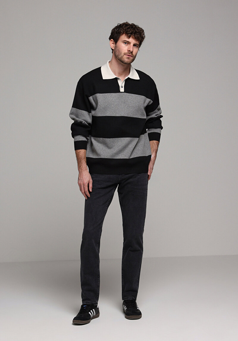 Зображення 044 Karl Джинси Чоловічі Чорні Прямого Крою Cl1078161