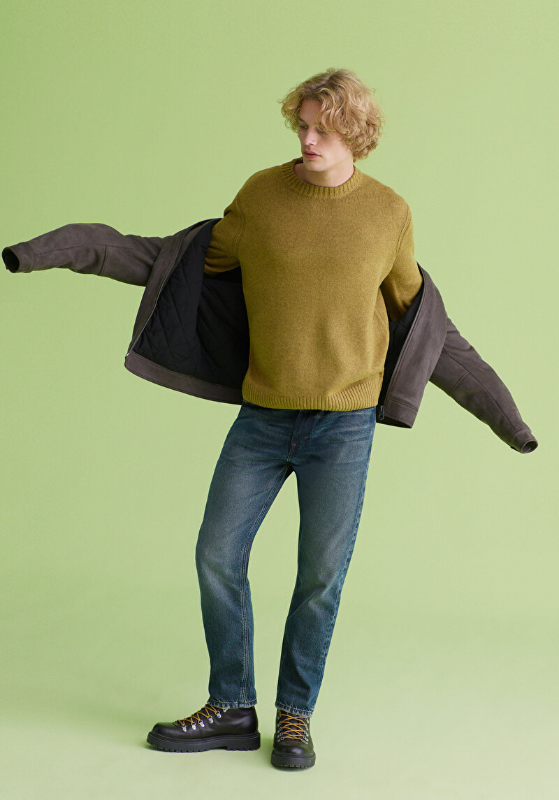 Зображення Куртка З Еко-шкіри Чоловіча Зелена Cl1078195