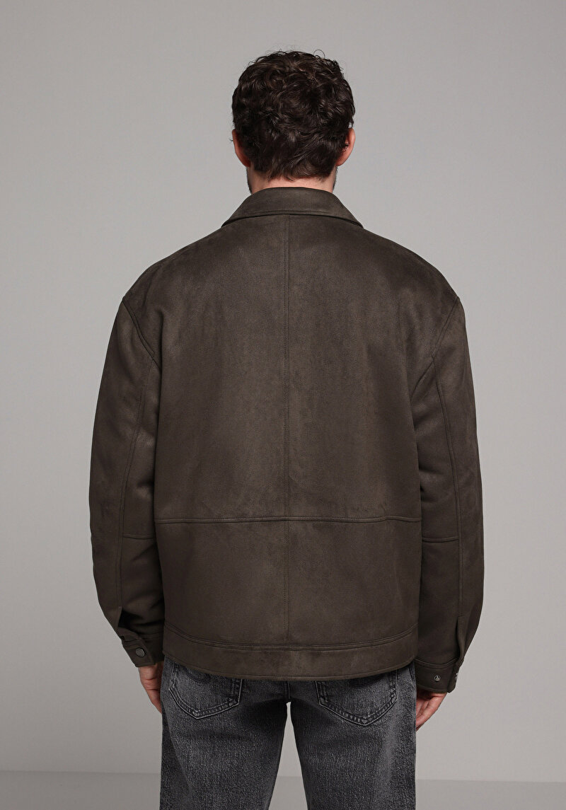 Показати інформацію про Куртка З Еко-шкіри Чоловіча Зелена  Cl1078195