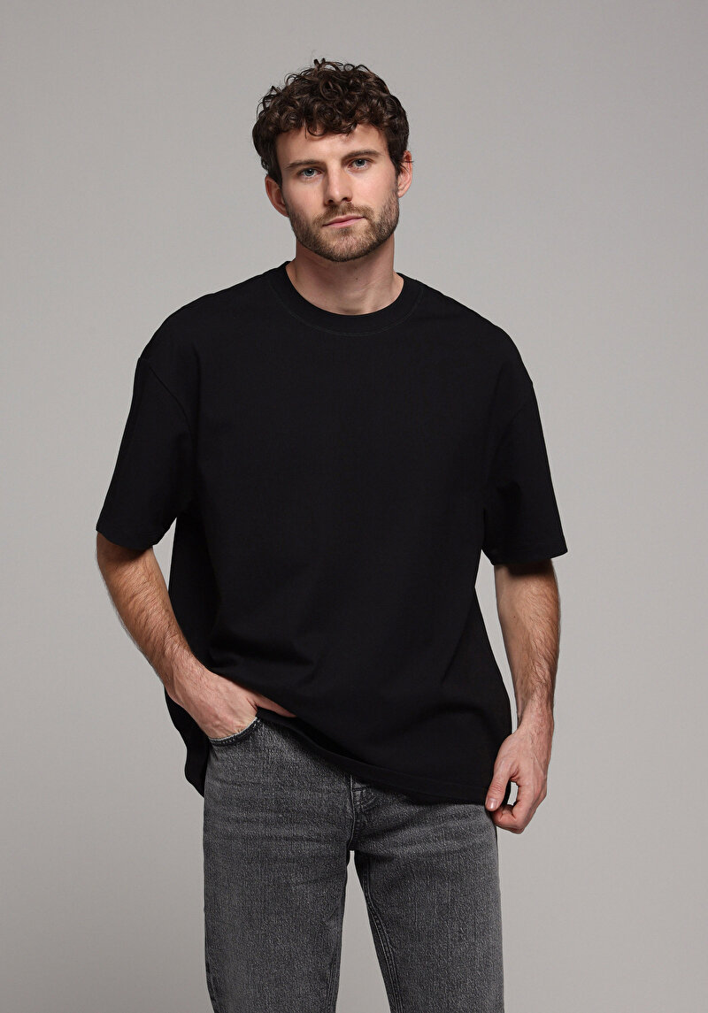 Зображення Футболка З Коротким Рукавом Чоловіча Чорна