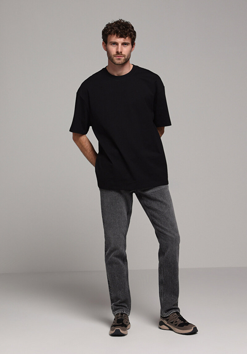 Показати інформацію про Футболка З Коротким Рукавом Чоловіча Чорна