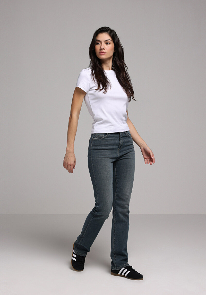 Зображення 792 Mila Джинси Жіночі Зелені Класичного Крою Cl1078990