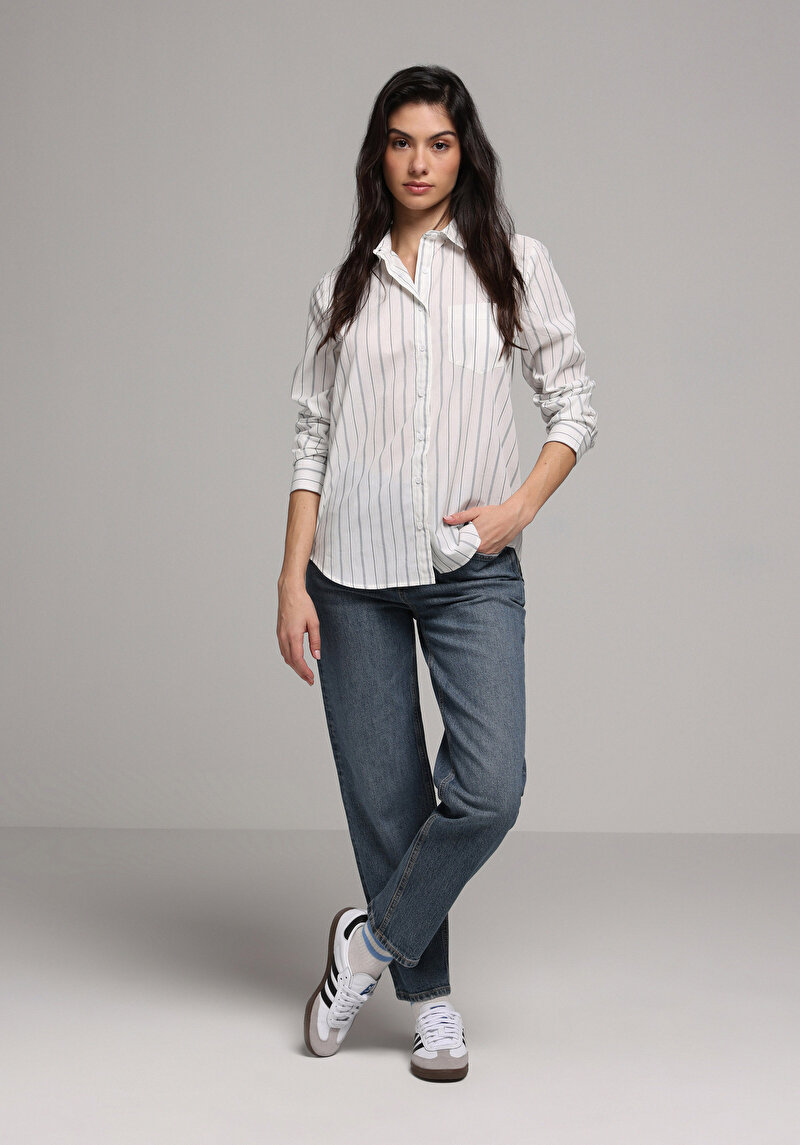Зображення Сорочка З Довгим Рукавом Жіноча Біла Cl1077998
