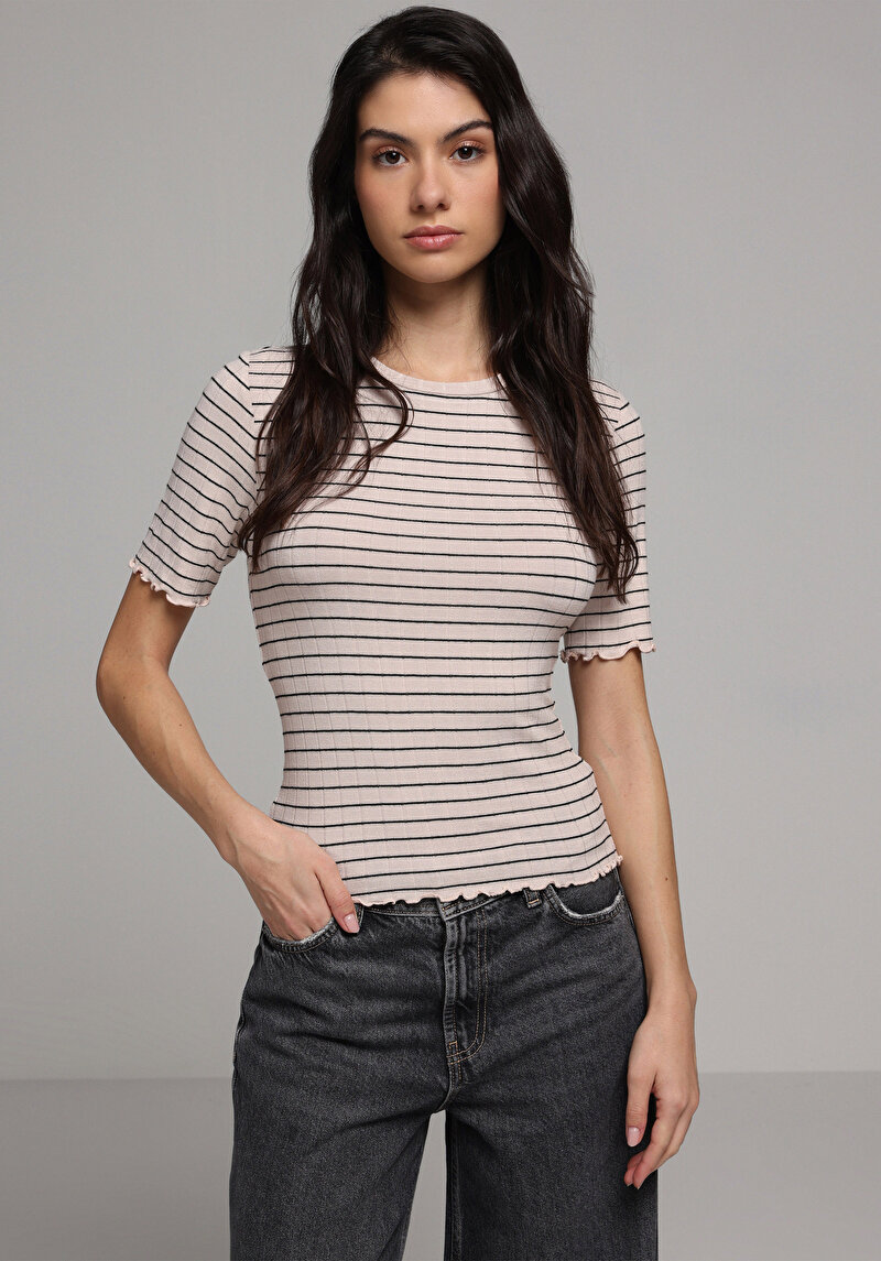 Зображення Светр Із Коротким Рукавом Жіночий Бежевий Cl1078113