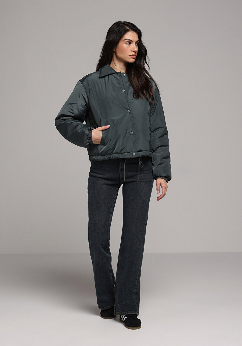 Показати інформацію про Куртка Жіноча Зелена  Cl1078364